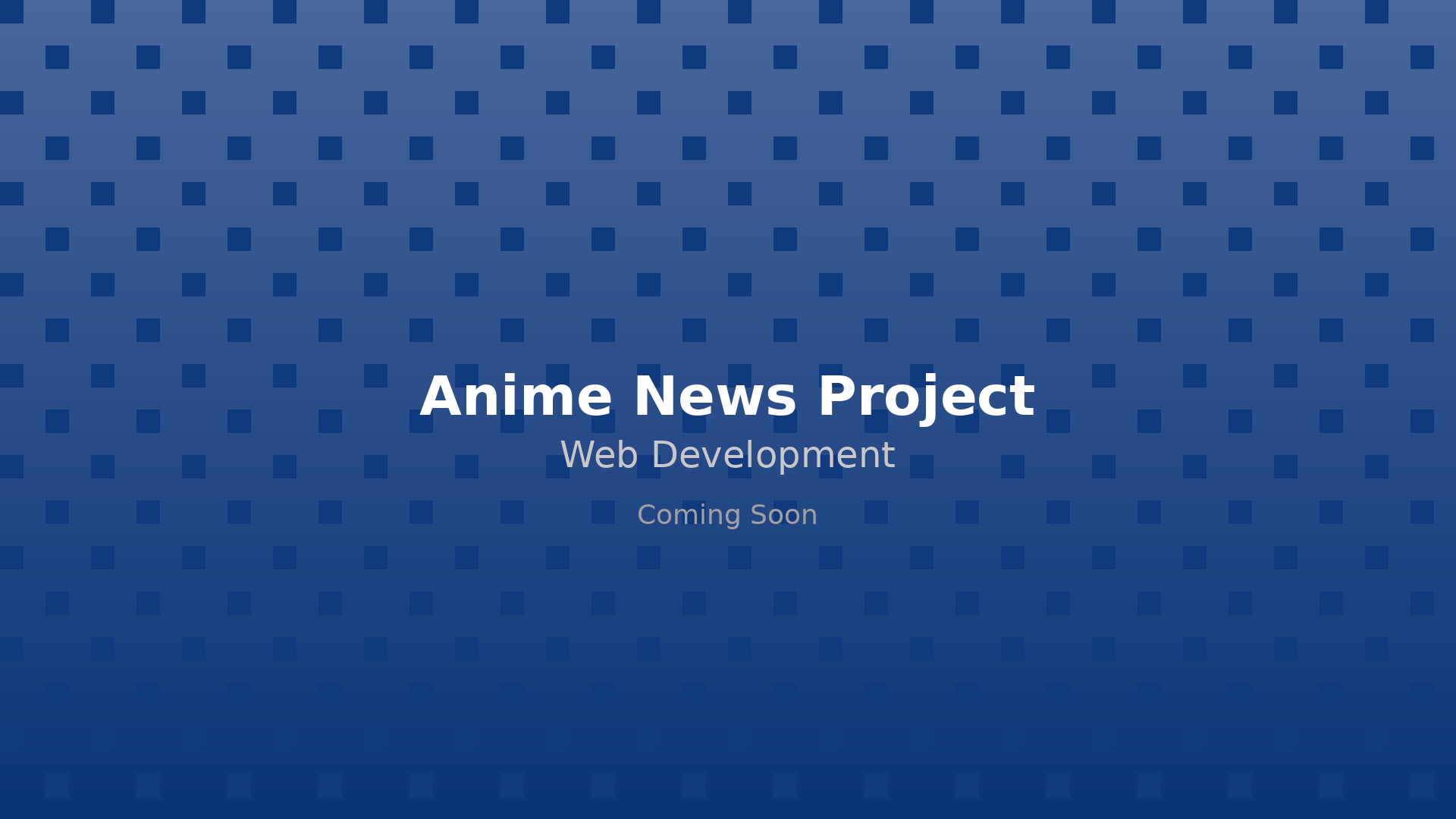 Animenewsproject Application Screenshot
