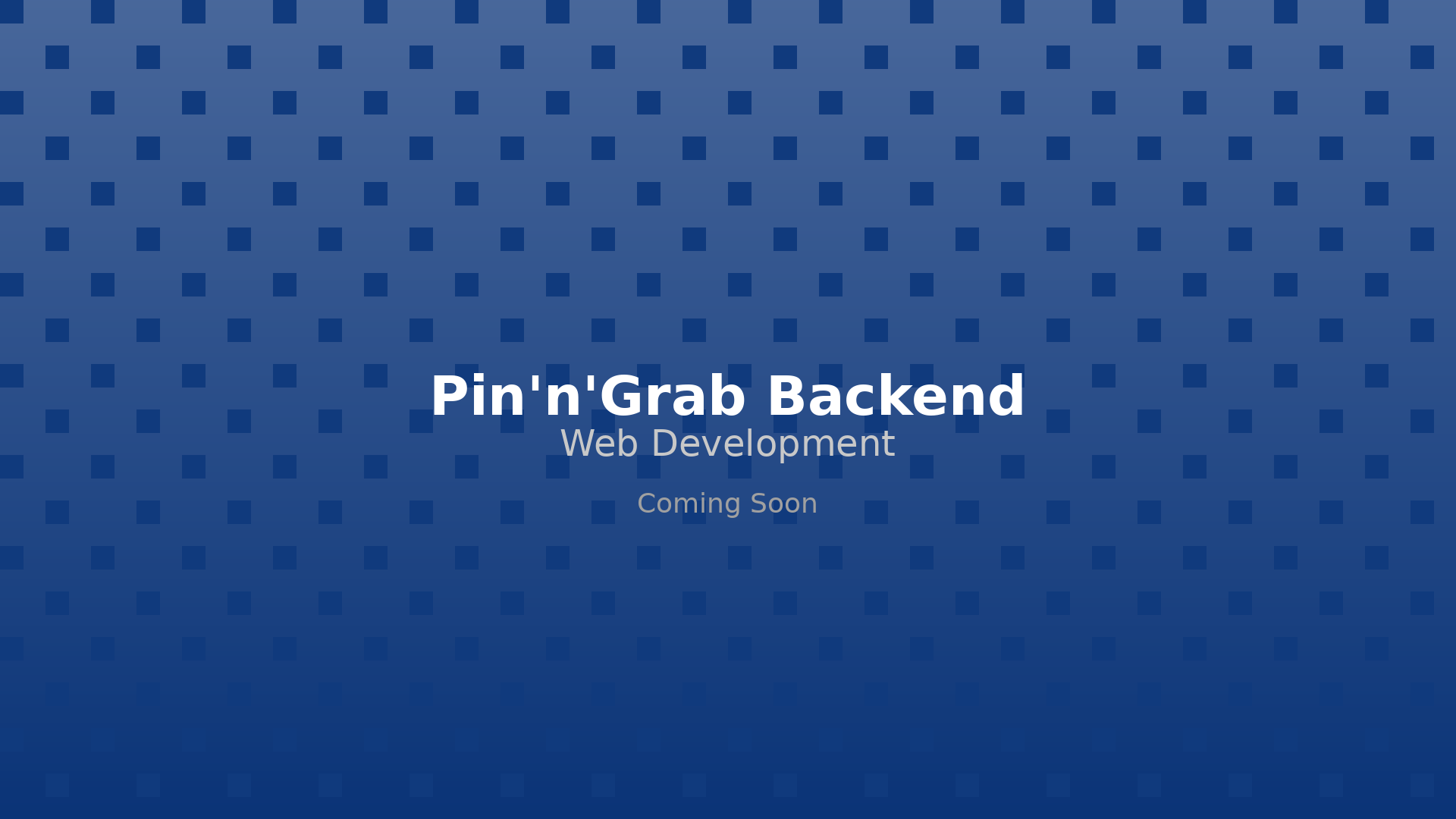 Pin-N-Grab-Backend Application Screenshot